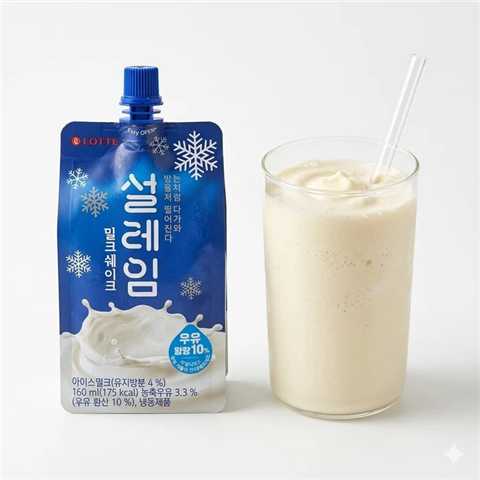 Lotte Seolim MilkShake Vanilla 20 Pack