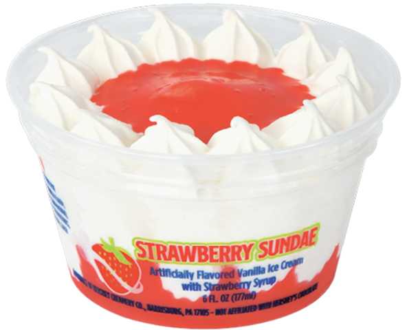 8051 HRSH CUPS STRAW SUNDAE 6OZ