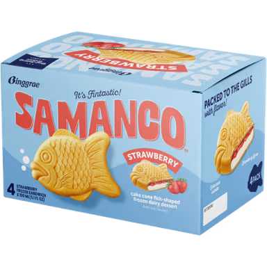 Binggrae Samanco Strawberry 24 Pack